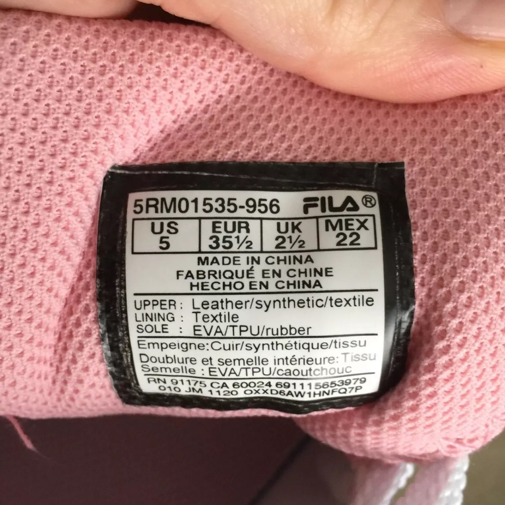 Fila Women's Electrove 2 pink white teal blue sneakers shoes - Picture 5 of 11